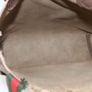 GUCCI GG Supreme Web Sherry Line Bag PVC Beige Gold 002 123 6487 Auth gh1842-11