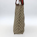 GUCCI GG Supreme Web Sherry Line Bag PVC Beige Gold 002 123 6487 Auth gh1842-3
