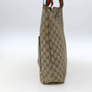 GUCCI GG Supreme Web Sherry Line Bag PVC Beige Gold 002 123 6487 Auth gh1842-4