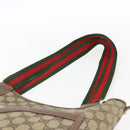 GUCCI GG Supreme Web Sherry Line Bag PVC Beige Gold 002 123 6487 Auth gh1842-8