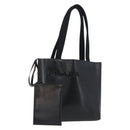 PRADA Tote Bag Leather Black Auth gh1848-1