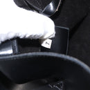 PRADA Tote Bag Leather Black Auth gh1848-11