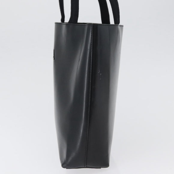 PRADA Tote Bag Leather Black Auth gh1848