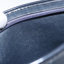 Christian Dior Trotter Canvas Shoulder Bag Navy Gold Auth gh185-16