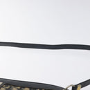 Christian Dior Trotter Canvas Shoulder Bag Navy Gold Auth gh185-8