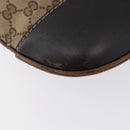 GUCCI GG Canvas Shoulder Bag Beige Gold 257072 Auth gh1853-12