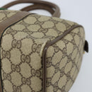 GUCCI GG Supreme Web Sherry Line Boston Bag PVC Beige Gold 39 02 006 Auth gh1854-15