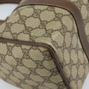 GUCCI GG Supreme Web Sherry Line Boston Bag PVC Beige Gold 39 02 006 Auth gh1854-16