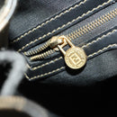 FENDI Pecan Canvas Rucksack PVC Braun Schwarz Gold Authentisch gh1856-24