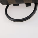FENDI Pecan Canvas Rucksack PVC Braun Schwarz Gold Authentisch gh1856-7