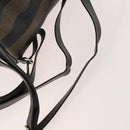 FENDI Pecan Canvas Rucksack PVC Braun Schwarz Gold Authentisch gh1856-8