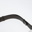 Salvatore Ferragamo Gancini Shoulder Bag Suede Black Gold Auth gh1859-8