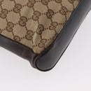 GUCCI GG Canvas Shoulder Bag Beige Gold 109106 Auth gh1860-9