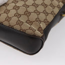 GUCCI GG Canvas Shoulder Bag Beige Gold 109106 Auth gh1860-14