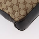 GUCCI GG Canvas Shoulder Bag Beige Gold 109106 Auth gh1860-15