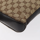 GUCCI GG Canvas Shoulder Bag Beige Gold 109106 Auth gh1860-16