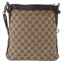 GUCCI GG Canvas Shoulder Bag Beige Gold 109106 Auth gh1860-13