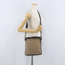 GUCCI GG Canvas Shoulder Bag Beige Gold 109106 Auth gh1860-21