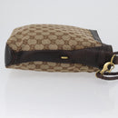 GUCCI GG Canvas Shoulder Bag Beige Gold 109106 Auth gh1860-3