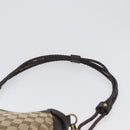 GUCCI GG Canvas Shoulder Bag Beige Gold 109106 Auth gh1860-8