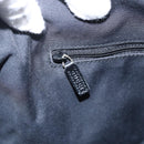 GUCCI GG Canvas Abbey Hand Bag Black Gold 130739 Auth gh1861-20