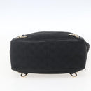 GUCCI GG Canvas Abbey Hand Bag Black Gold 130739 Auth gh1861-5