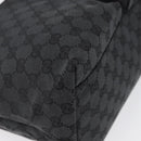 GUCCI GG Canvas Shoulder Bag Black Silver 001 3380 1705 Auth gh1864-10