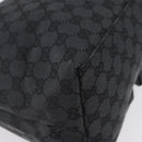 GUCCI GG Canvas Shoulder Bag Black Silver 001 3380 1705 Auth gh1864-12