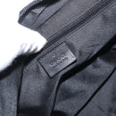 GUCCI GG Canvas Shoulder Bag Black Silver 001 3380 1705 Auth gh1864-15