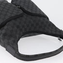 GUCCI GG Canvas Shoulder Bag Black Silver 001 3380 1705 Auth gh1864-6