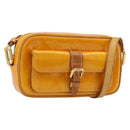 LOUIS VUITTON Monogram Vernis Christy MM Shoulder Bag Jaune M91108 Auth gh1865-1