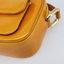 LOUIS VUITTON Monogram Vernis Christy MM Shoulder Bag Jaune M91108 Auth gh1865-14