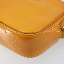 LOUIS VUITTON Monogram Vernis Christy MM Shoulder Bag Jaune M91108 Auth gh1865-16