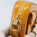 LOUIS VUITTON Monogram Vernis Christy MM Shoulder Bag Jaune M91108 Auth gh1865-9