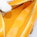 LOUIS VUITTON Monogram Vernis Christy MM Shoulder Bag Jaune M91108 Auth gh1865-10