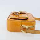 LOUIS VUITTON Monogram Vernis Christy MM Shoulder Bag Jaune M91108 Auth gh1865-3