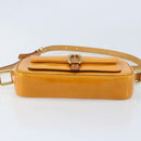 LOUIS VUITTON Monogram Vernis Christy MM Shoulder Bag Jaune M91108 Auth gh1865-5