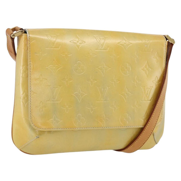 LOUIS VUITTON Monogram Vernis Thompson Street Bag Gris M91008 LV Auth gh1867