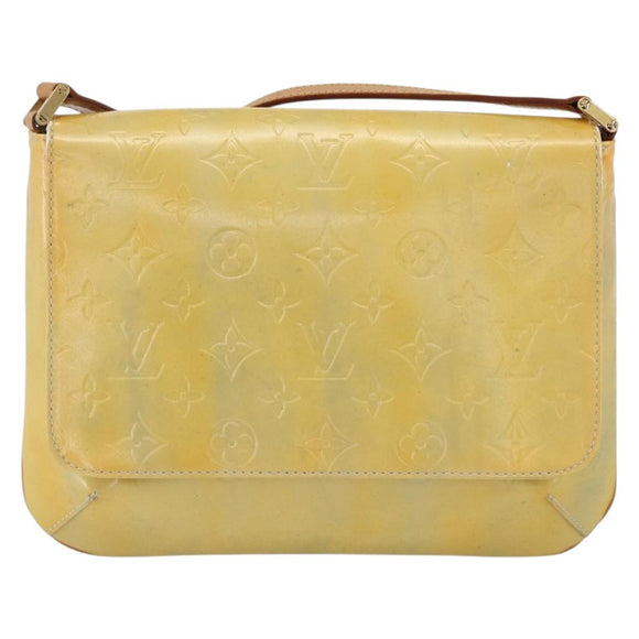 LOUIS VUITTON Monogram Vernis Thompson Street Bag Gris M91008 LV Auth gh1867
