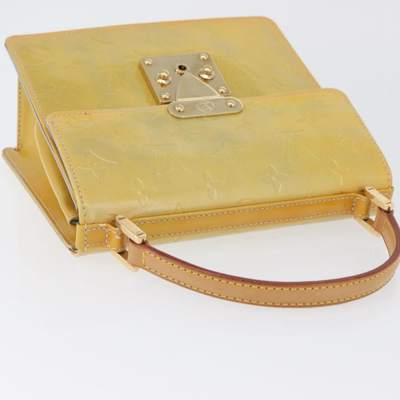 LOUIS VUITTON Monogram Vernis Spring Street Hand Bag Gris M91029 LV Auth gh1868