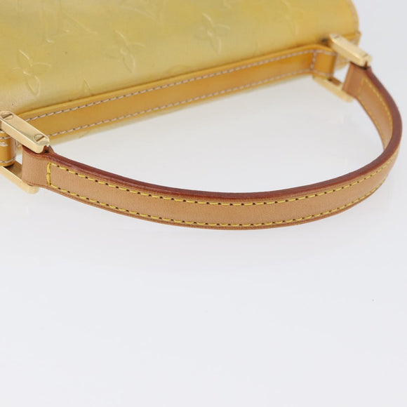 LOUIS VUITTON Monogram Vernis Spring Street Hand Bag Gris M91029 LV Auth gh1868