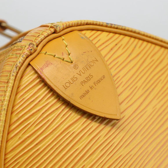 LOUIS VUITTON Epi Speedy 25 Hand Bag Tassili Yellow M43019 LV Auth gh1870
