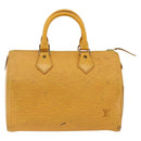 LOUIS VUITTON Epi Speedy 25 Hand Bag Tassili Yellow M43019 LV Auth gh1870-13