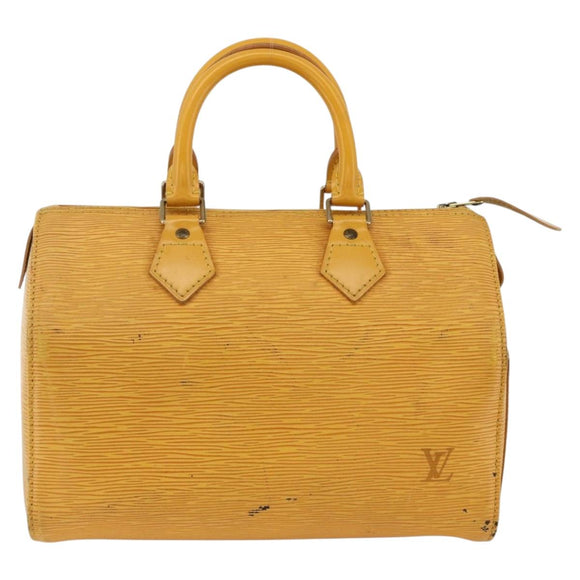 LOUIS VUITTON Epi Speedy 25 Hand Bag Tassili Yellow M43019 LV Auth gh1870