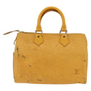 LOUIS VUITTON Epi Speedy 25 Hand Bag Tassili Yellow M43019 LV Auth gh1870-2