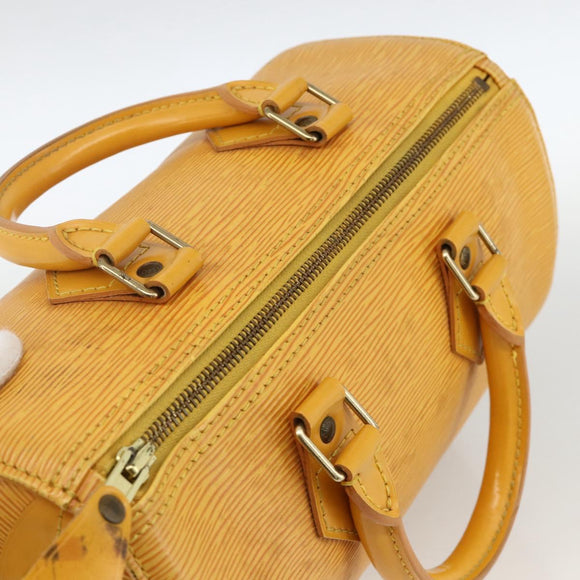 LOUIS VUITTON Epi Speedy 25 Hand Bag Tassili Yellow M43019 LV Auth gh1870