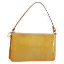 LOUIS VUITTON Monogram Vernis Lexington Pouch Beige M91010 LV Auth gh1874-1