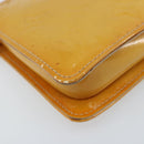 LOUIS VUITTON Monogram Vernis Lexington Pouch Beige M91010 LV Auth gh1874-14