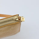 LOUIS VUITTON Monogram Vernis Lexington Pouch Beige M91010 LV Auth gh1874-10