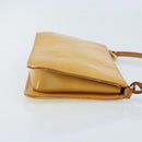 LOUIS VUITTON Monogram Vernis Lexington Pouch Beige M91010 LV Auth gh1874-3